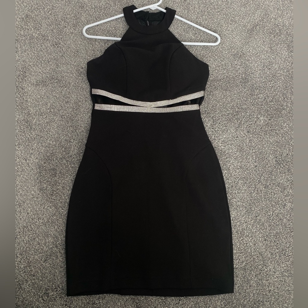 Honey and Rosie Cute Black Short Homecoming Dress